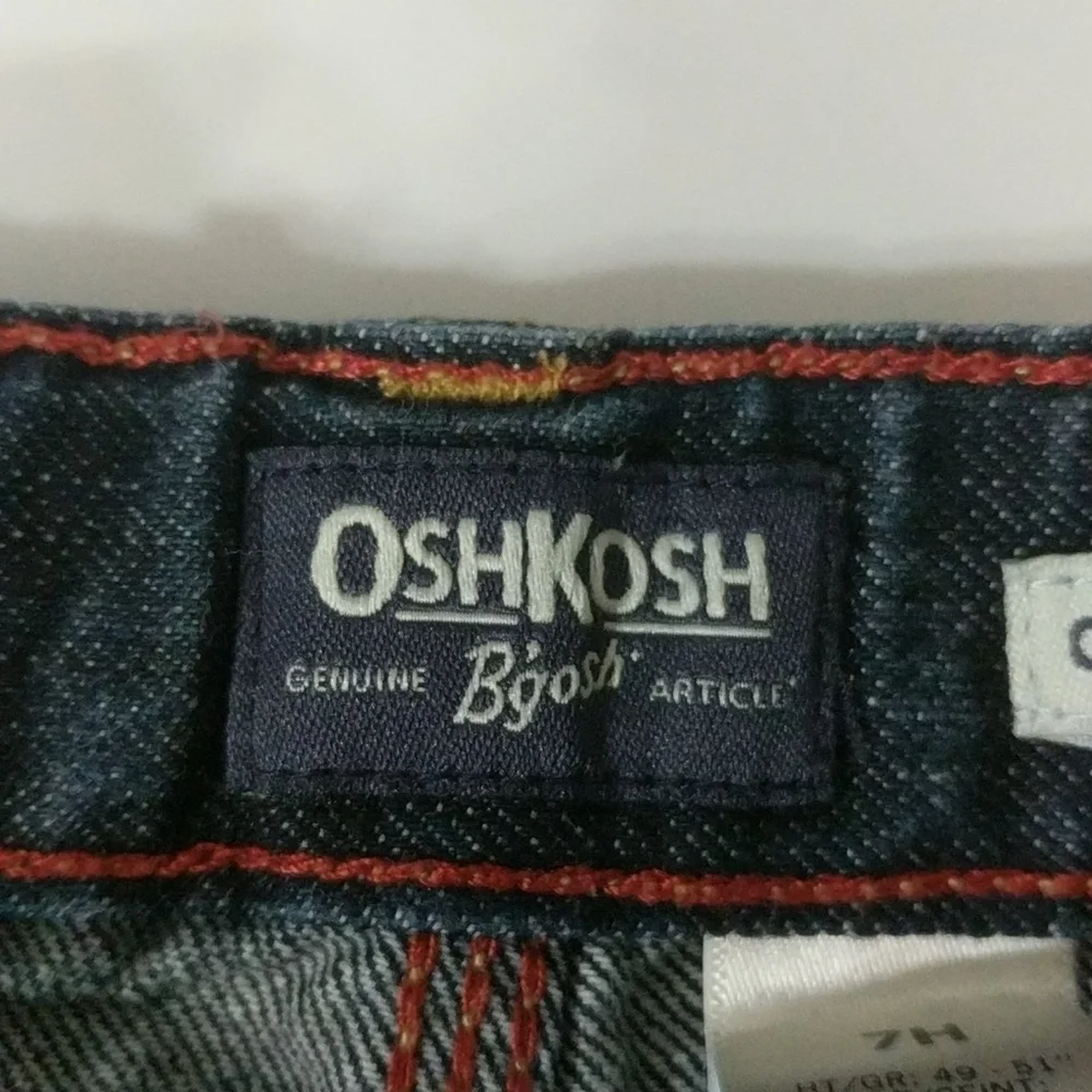 𝅺Oshkosh B'Gosh Denim Carpenter Shorts Dark Wash - size 7 H